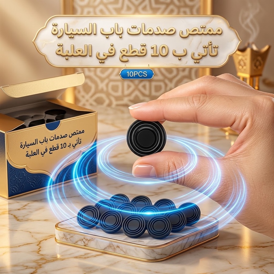 ملصقات ممتص صدمات أبواب السيارة السيليكون للتقليل من الضوضاء والاهتزاز وحماية الحواف