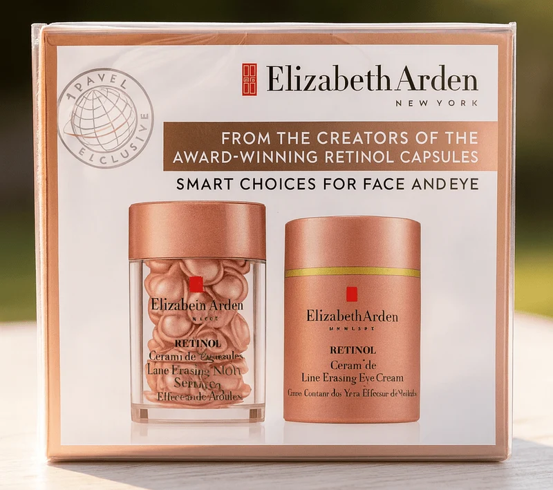 Elizabeth Arden - كبسولات ريتينول سيراميد وكريم العين 