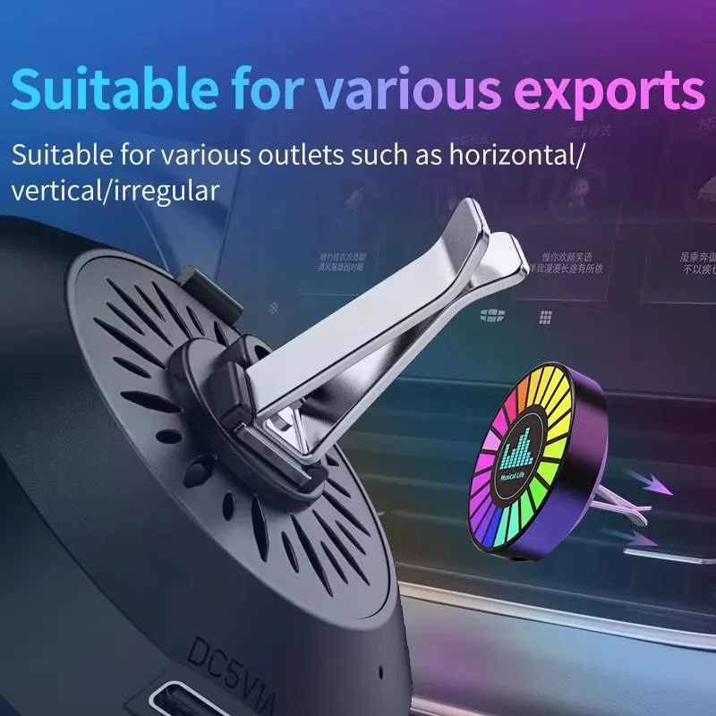 Car 360° RGB Music Aroma Diffuser-KL027