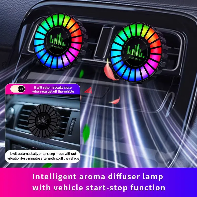 Car 360° RGB Music Aroma Diffuser-KL027