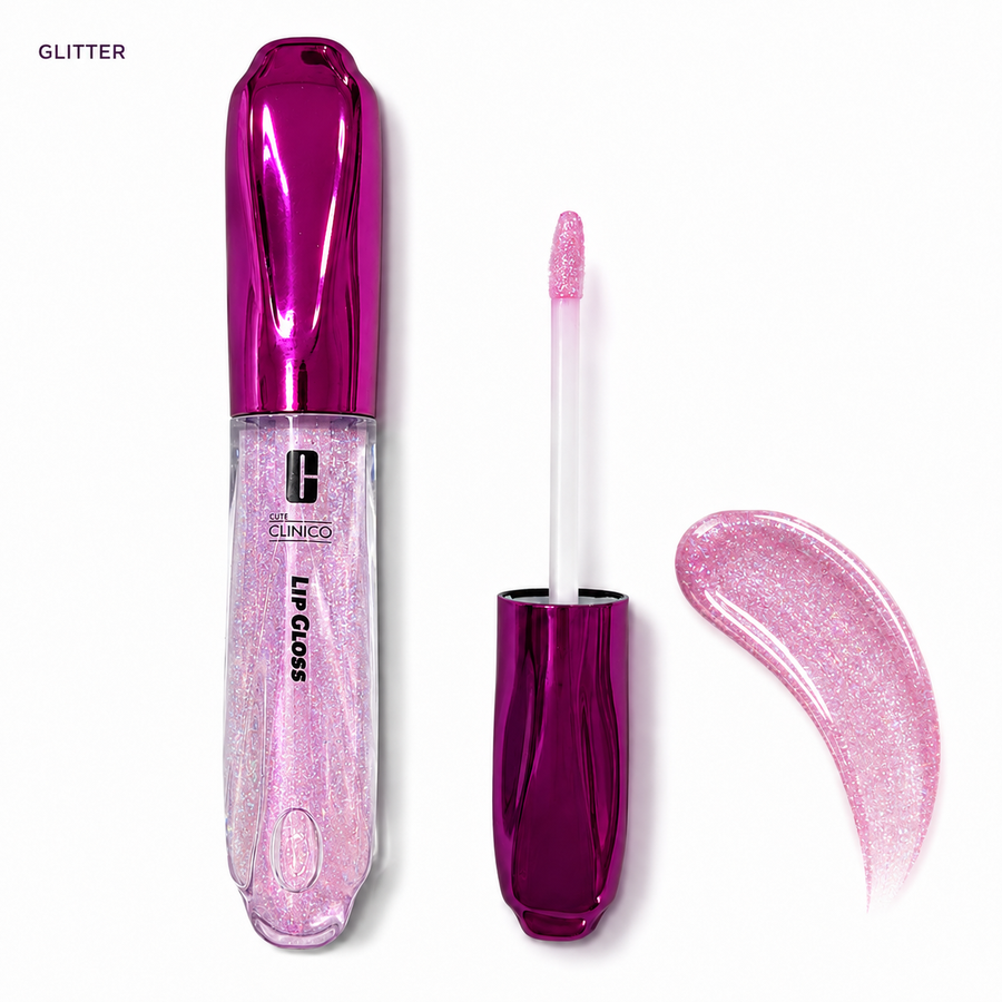 ليب جلوس ماجيك شاين عادي وجليتر – Cute Clinico Magic Shine Lip Gloss