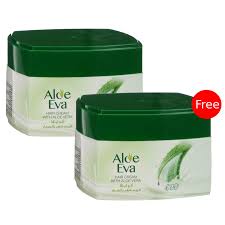 عرض ترويجي كريم الشعر المغذي بالصبار الو إيفا (1+1 مجاناً - حجم 185 غم للعبوة) - Eva Aloe Hair Cream Promo Pack 185g 2-Pack