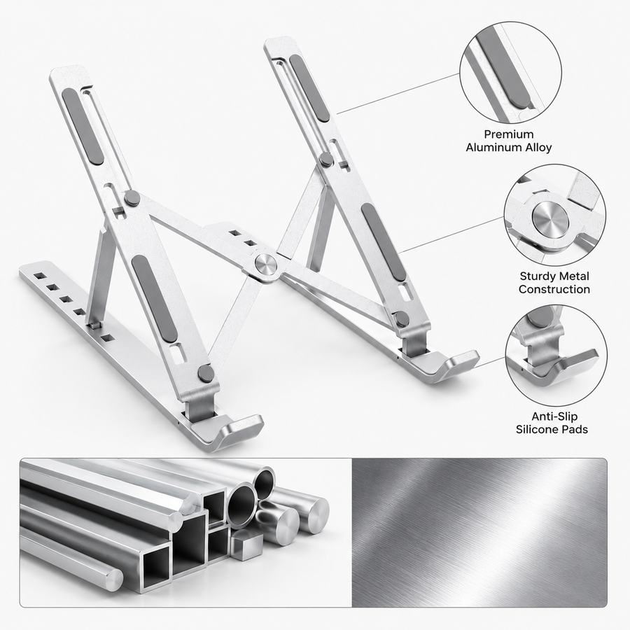 metal adjustable laptop stand