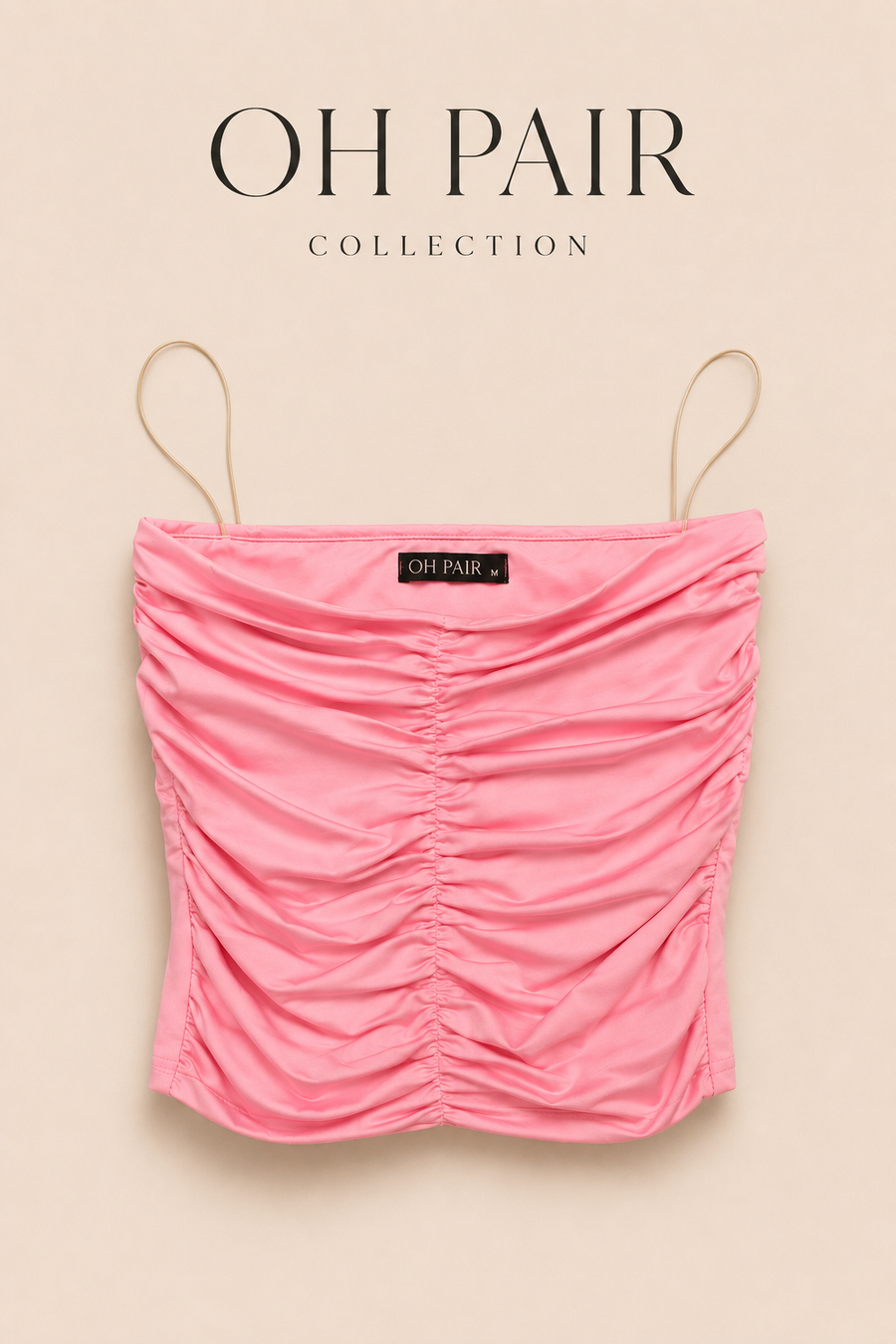 Ruched Strapless Tube Top