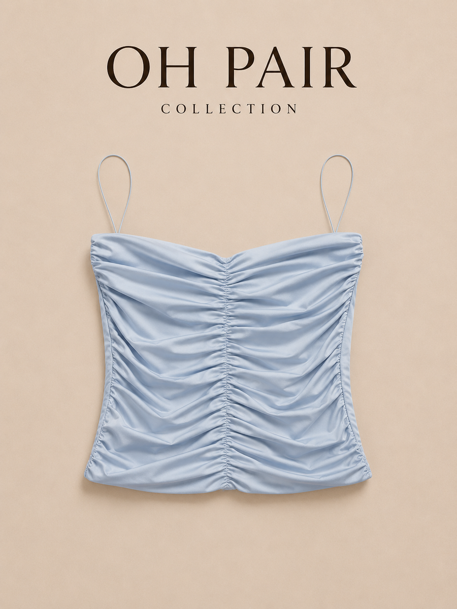 Ruched Strapless Tube Top