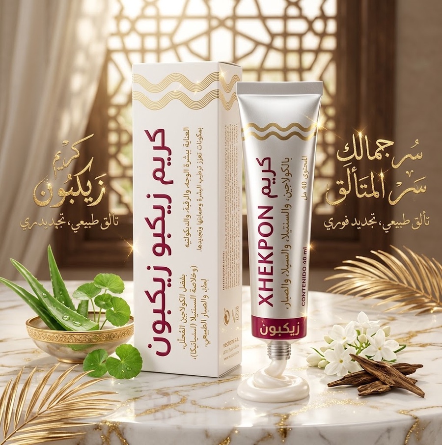 كريم زيكبون (Xhekpon) الأصلي للوجه والرقبة بالكولاجين والسنتيلا لشد البشرة ومقاومة التجاعيد