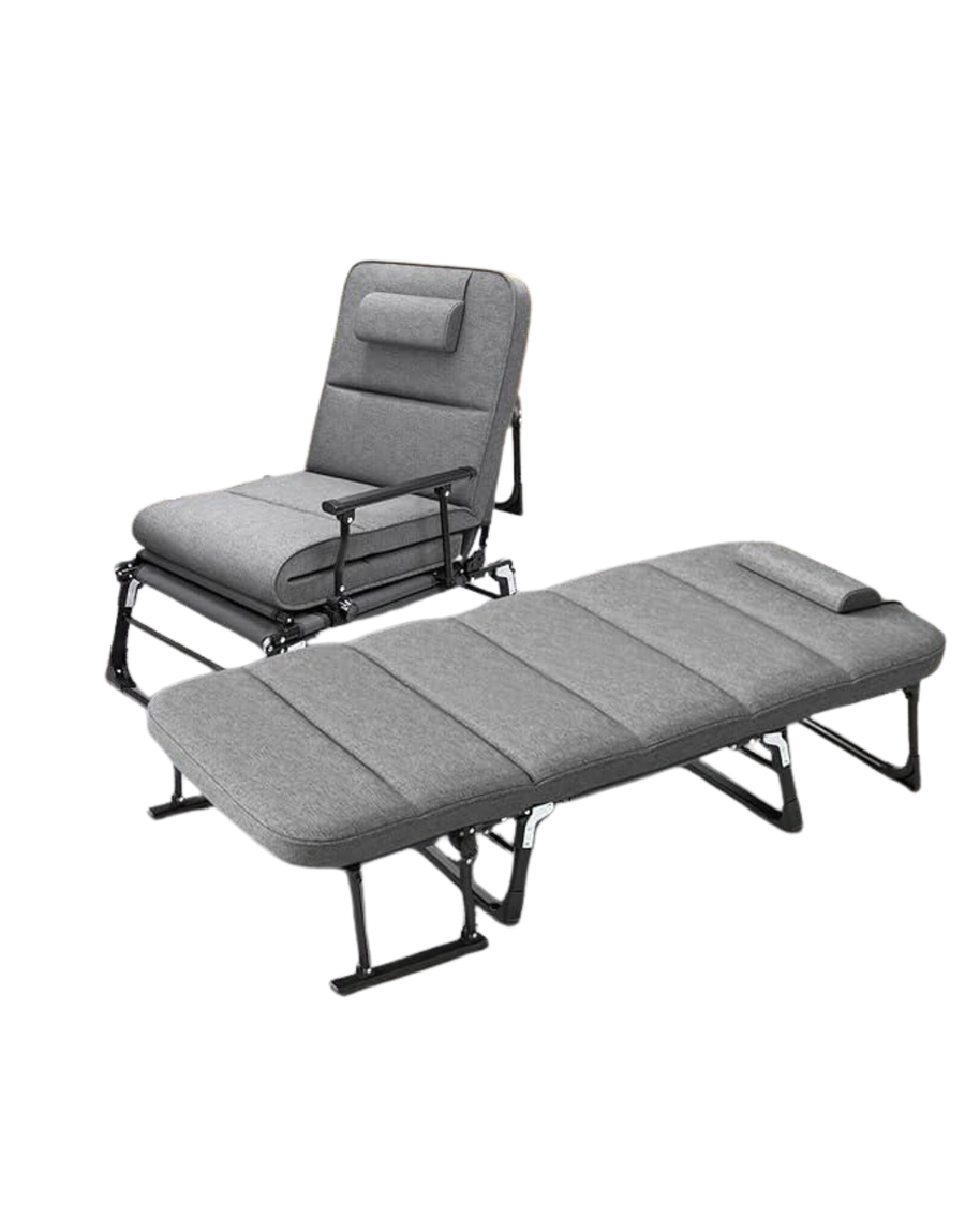 Folding Camping Lounge Chair with Headrest | كرسي استرخاء قابل للطي للتخييم
