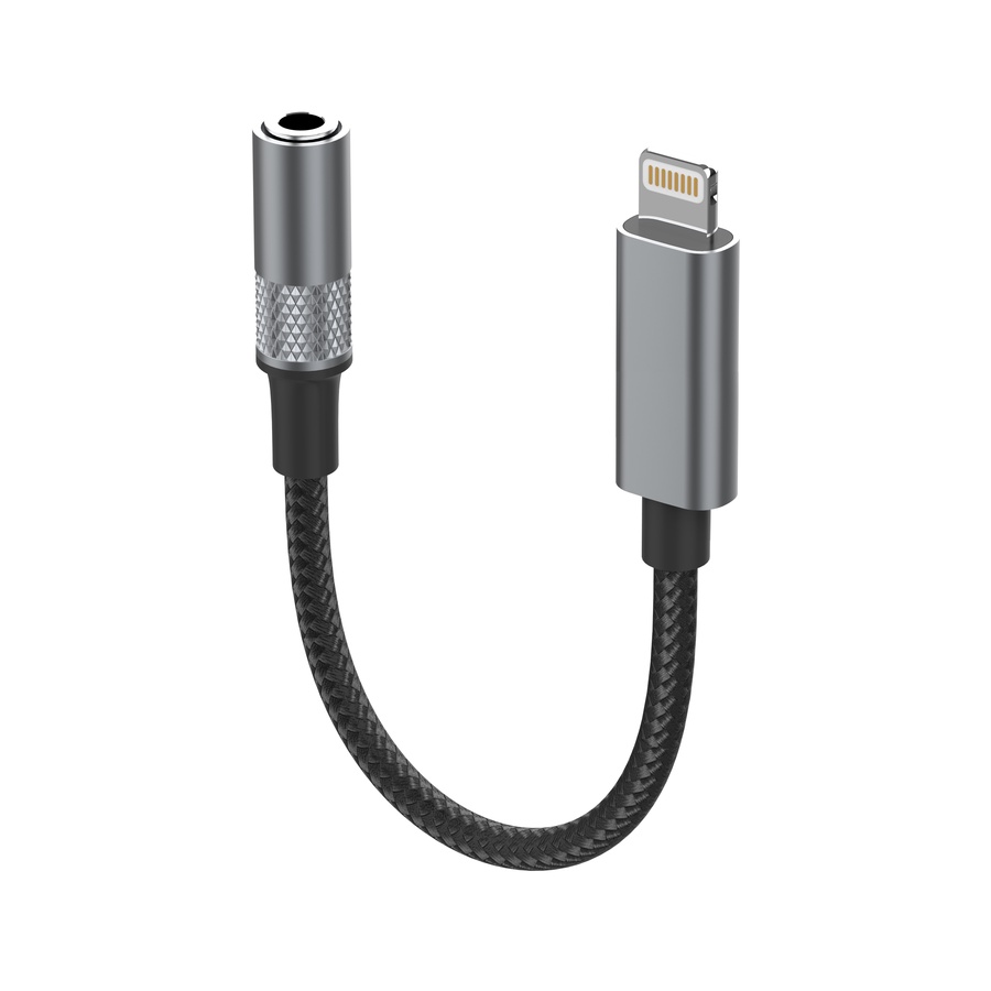 لادنيو كونفيرتر أدبتور (لايتينج تو 3.5 مليميتر فيميل أدبتور)- LDNIO Converter Adapter (Lightning To 3.5 MM Female Adapter) (130mm) LS-Y80i