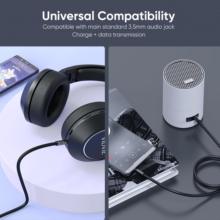  لادنيو LDNIO AUX Cable (3.5MM AUX Audio Cable Listen to Music & Navigation) (2000 mm) Model: LS-Y82A