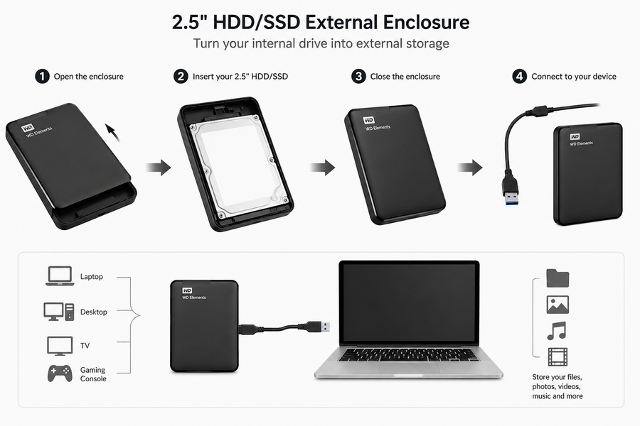 HDD\SSD external rack