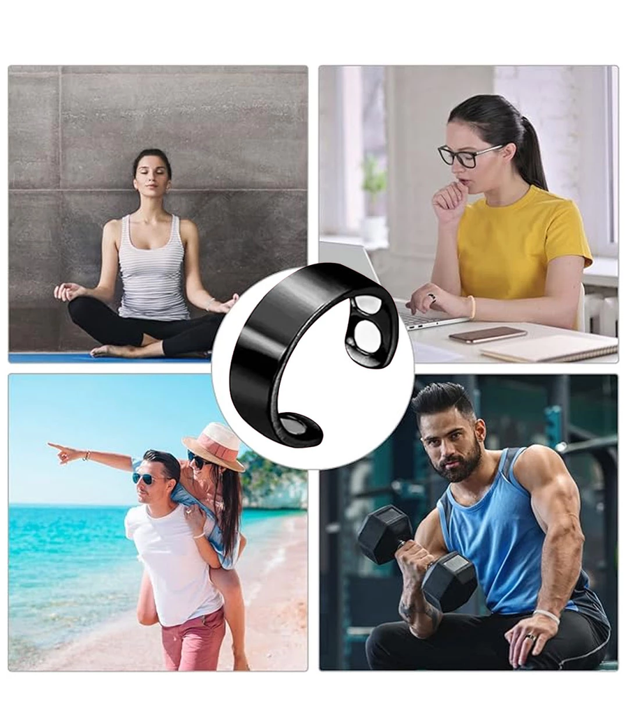 خاتم المغناطيس العصري للتوازن والراحة اليومية (Magnetic Wellness Ring)