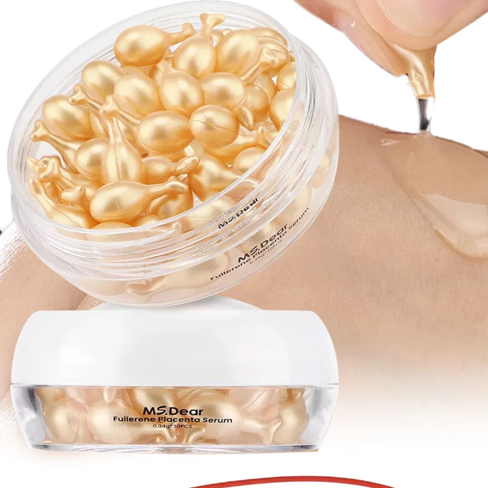 كبسولات سيروم الوجه بحمض الهيالورونيك والريتينول (Hyaluronic Acid & Retinol Serum Capsules)