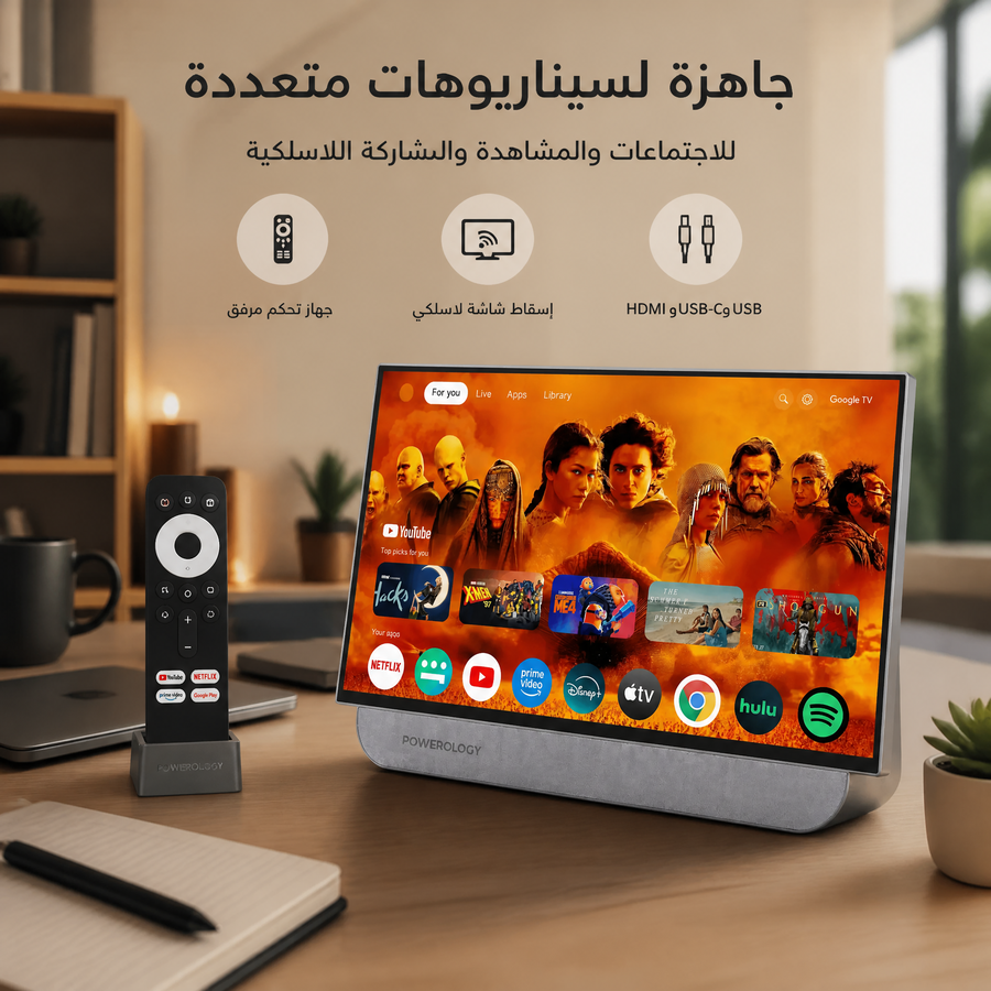 تلفزيون ذكي محمولة 27 بوصة  مع خاصية اللمس