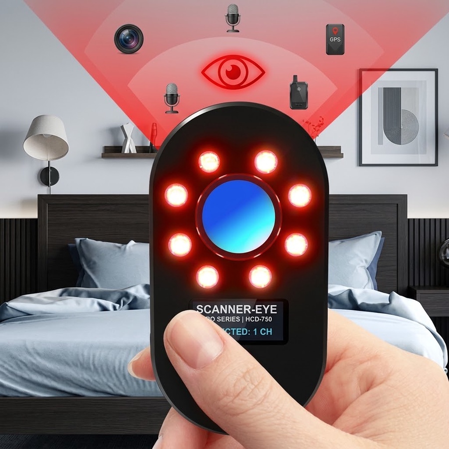 جهاز كاشف كاميرات التجسس وكاميرات المراقبة الخفية (Anti-Spy Camera Detector)