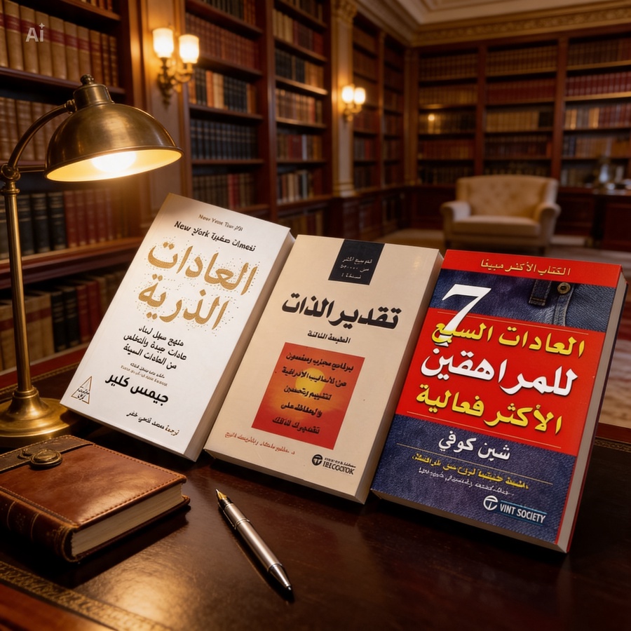 ثلاثية بناء الذات والعادات | العادات الذرية + العادات السبع للمراهقين + تقدير الذات