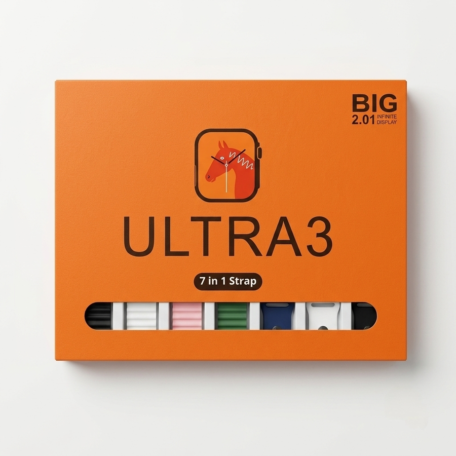 عرض التوفير 2*1 - الساعه Ultra 3 ال7 استراب + السماعه Airpods pro 2 2026