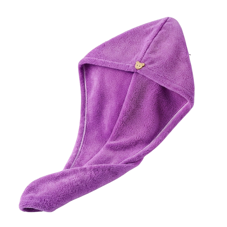 Premium Microfiber Hair Towel Wrap, Light Purple