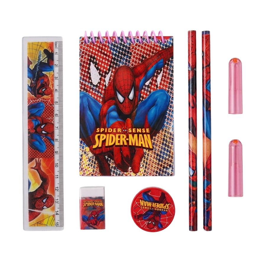 8 in 1 Spider-Man Children’s Stationery Set for School