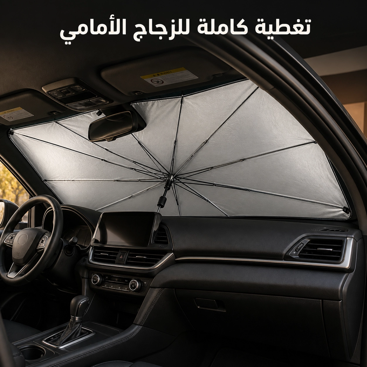 شماسة زجاج السياره بالجراب