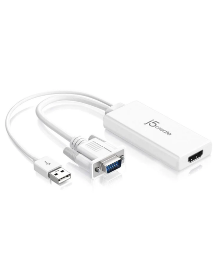 j5create JDA214 VGA to HDMI Video Audio Adapter