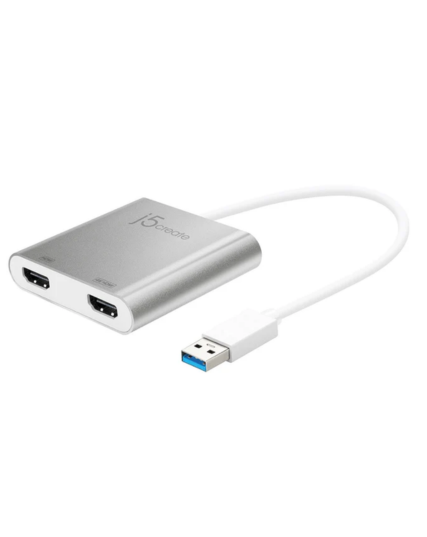 j5create JUA365 USB 3.0 to Dual HDMI Multi-Monitor Adapter