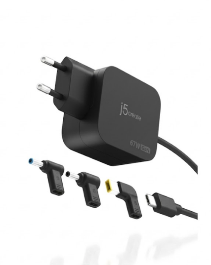 j5create JUP1565DCE3A 67W GaN USB-C PD Mini Charger