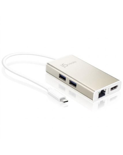 j5create JCA374 USB-C Multi-Adapter with HDMI, Ethernet, USB 3.1 Hub & PD 3.0