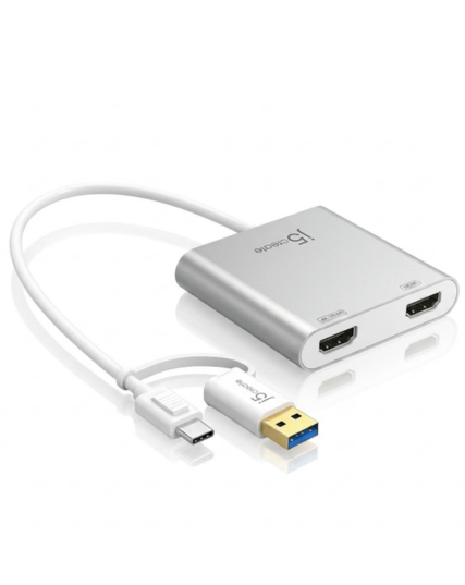 j5create JCA365 USB-C to Dual HDMI Multi-Monitor Adapter