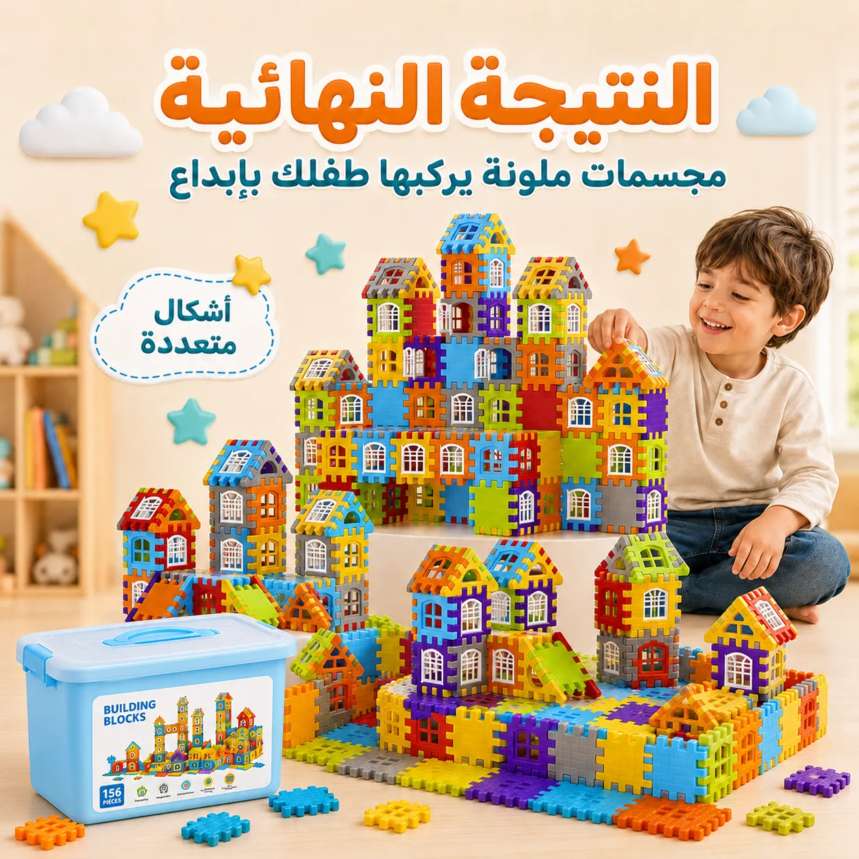 طقم التركيب الإبداعي 156 قطعة