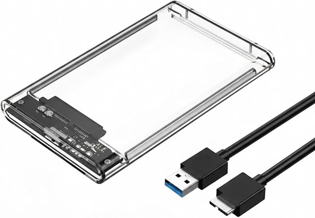 Transparent rack enclosure for  sata \ ssd hard disk 2.5 inch