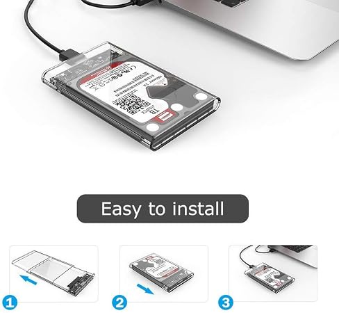 Transparent rack enclosure for  sata \ ssd hard disk 2.5 inch