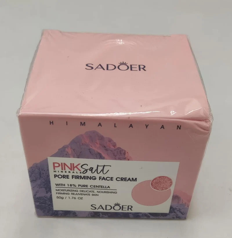 SADÖER - كريم الوجه لشد المسام بملح الهيمالايا الوردي والمعادن