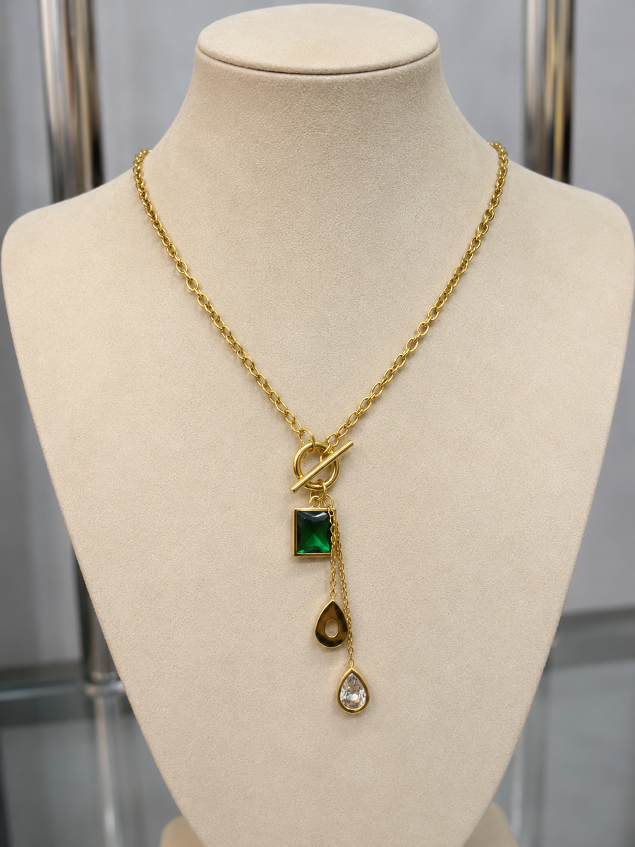 Crystal Drop Necklace 