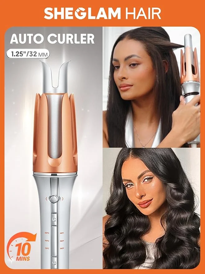 SHEGLAM HAIR – مكواة تجعيد الشعر الفورية It-Curl بلمسة واحدة