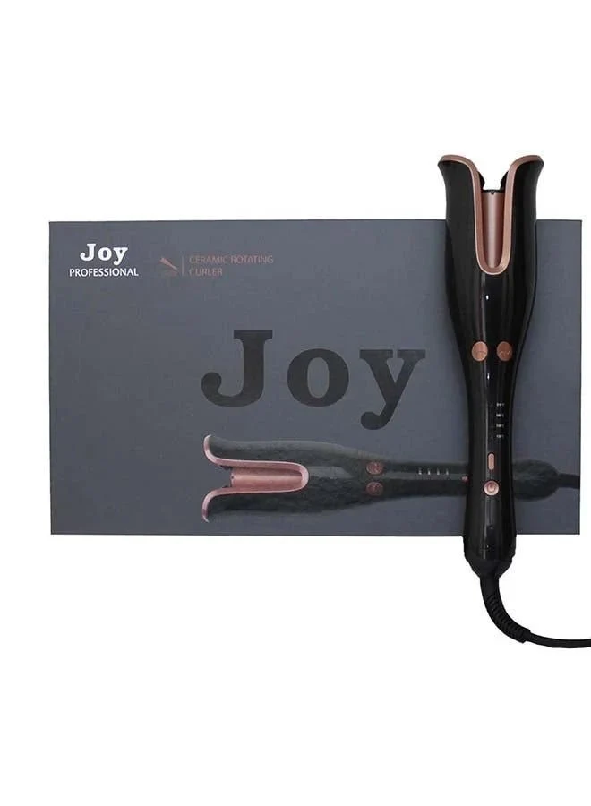 Joy - مكواة تجعيد الشعر الاحترافية الدوارة من السيراميك