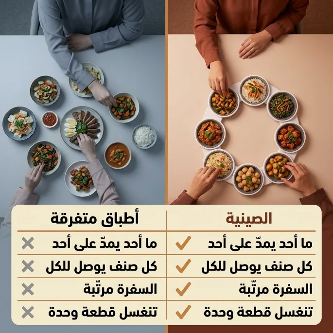 صينية تقديم دوارة