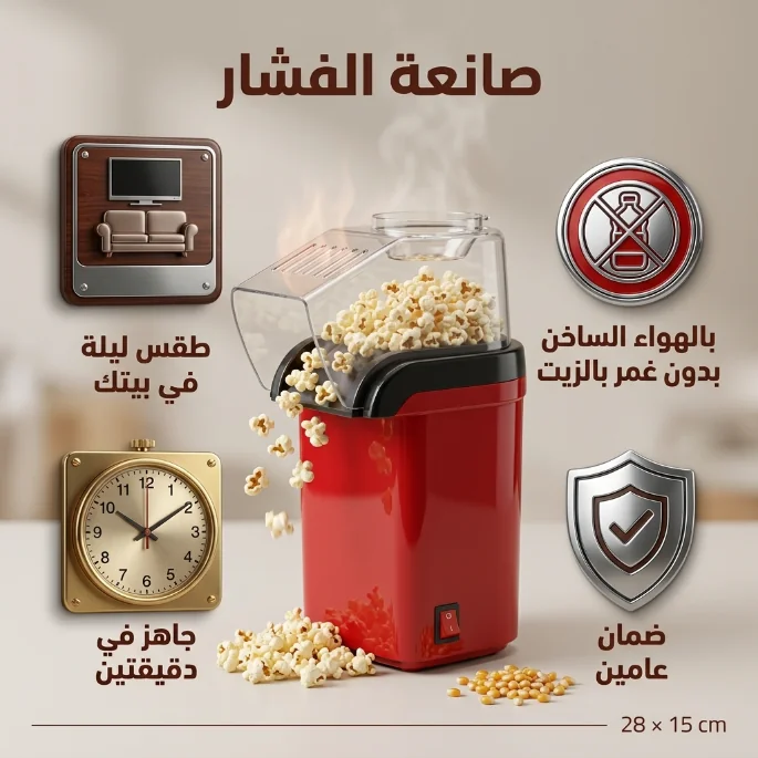 صانعة الفشار الالية