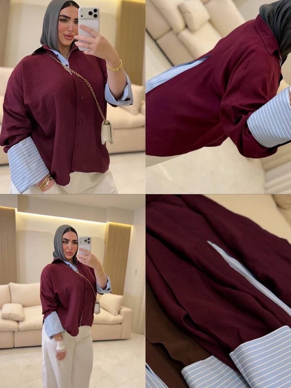 شميز ٢ لون زراير 