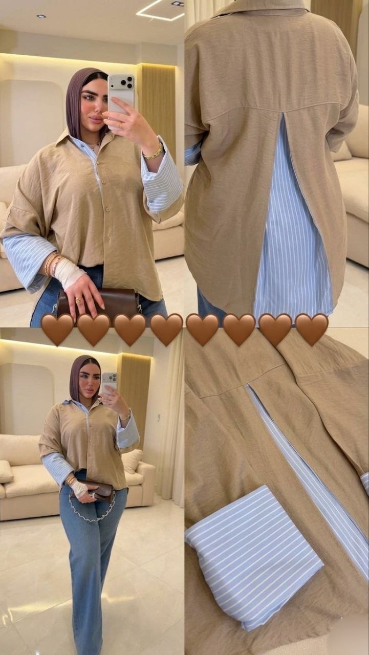 شميز ٢ لون زراير 