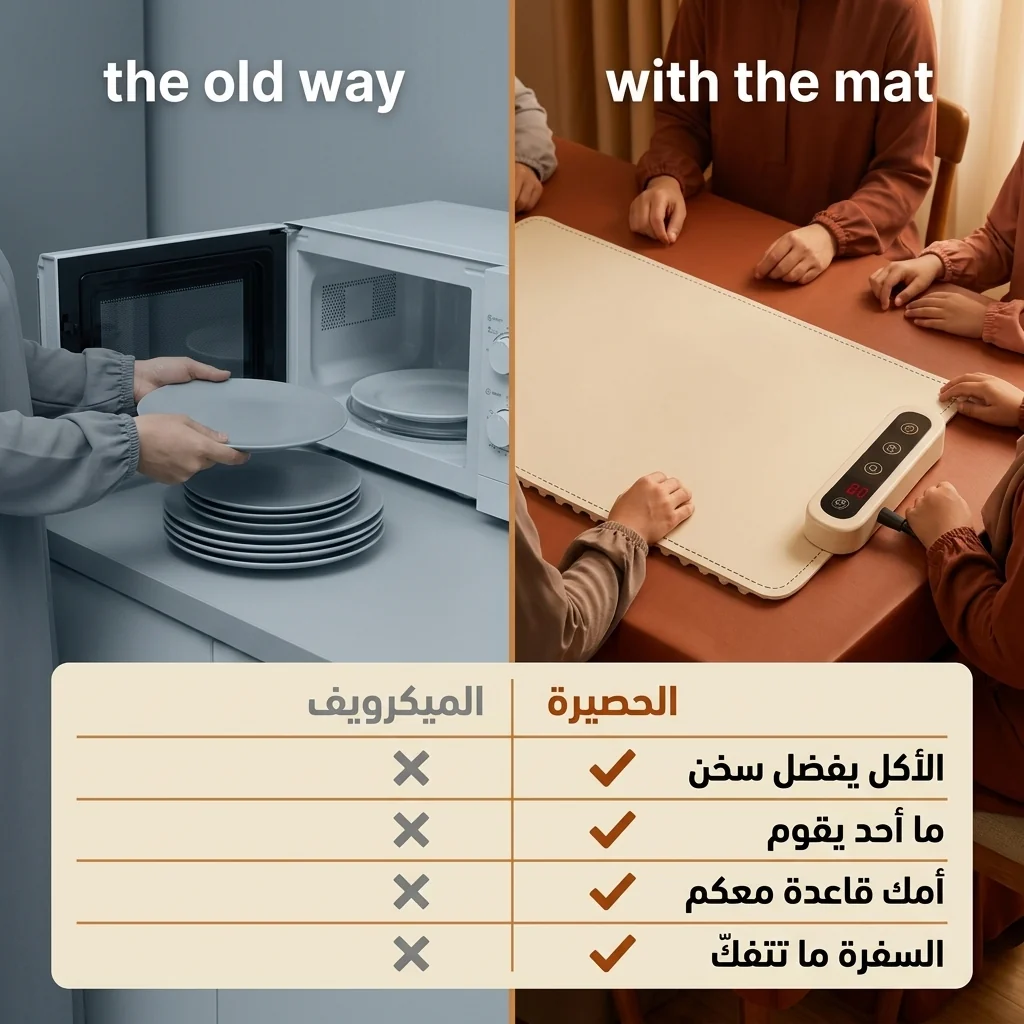 حصيرة تسخين الطعام