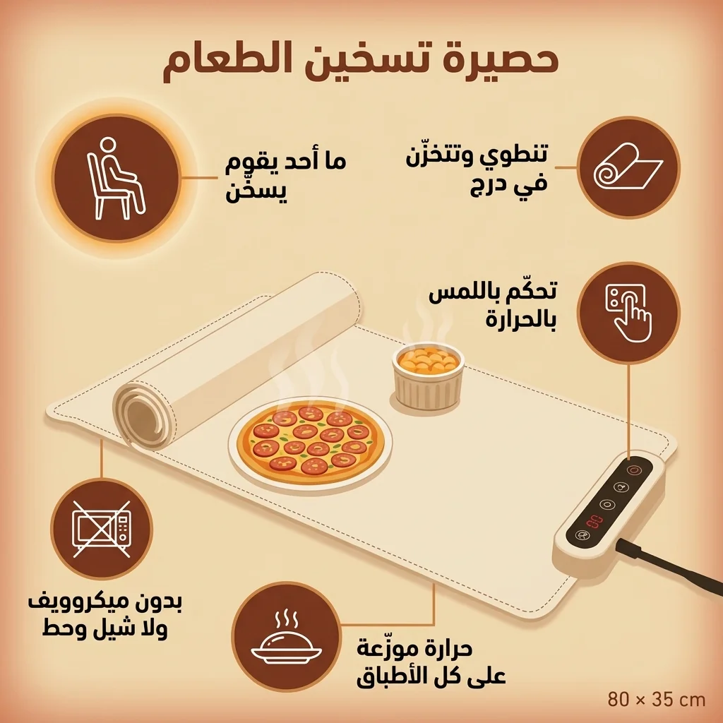 حصيرة تسخين الطعام