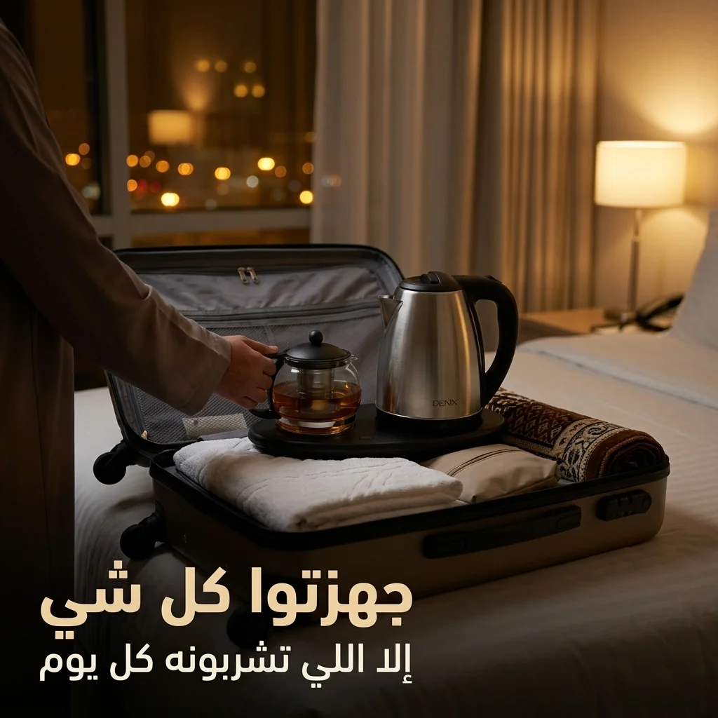 طقم غلاية وإبريق شاي محمول