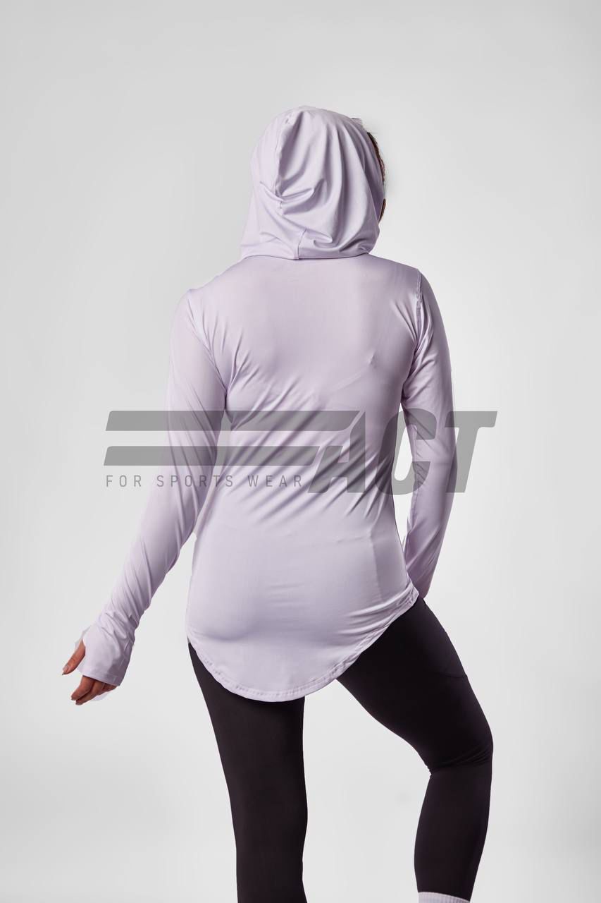 تيشيرت رياضي حريمي كابيشو كم طويل | Women's Hooded Sports Top