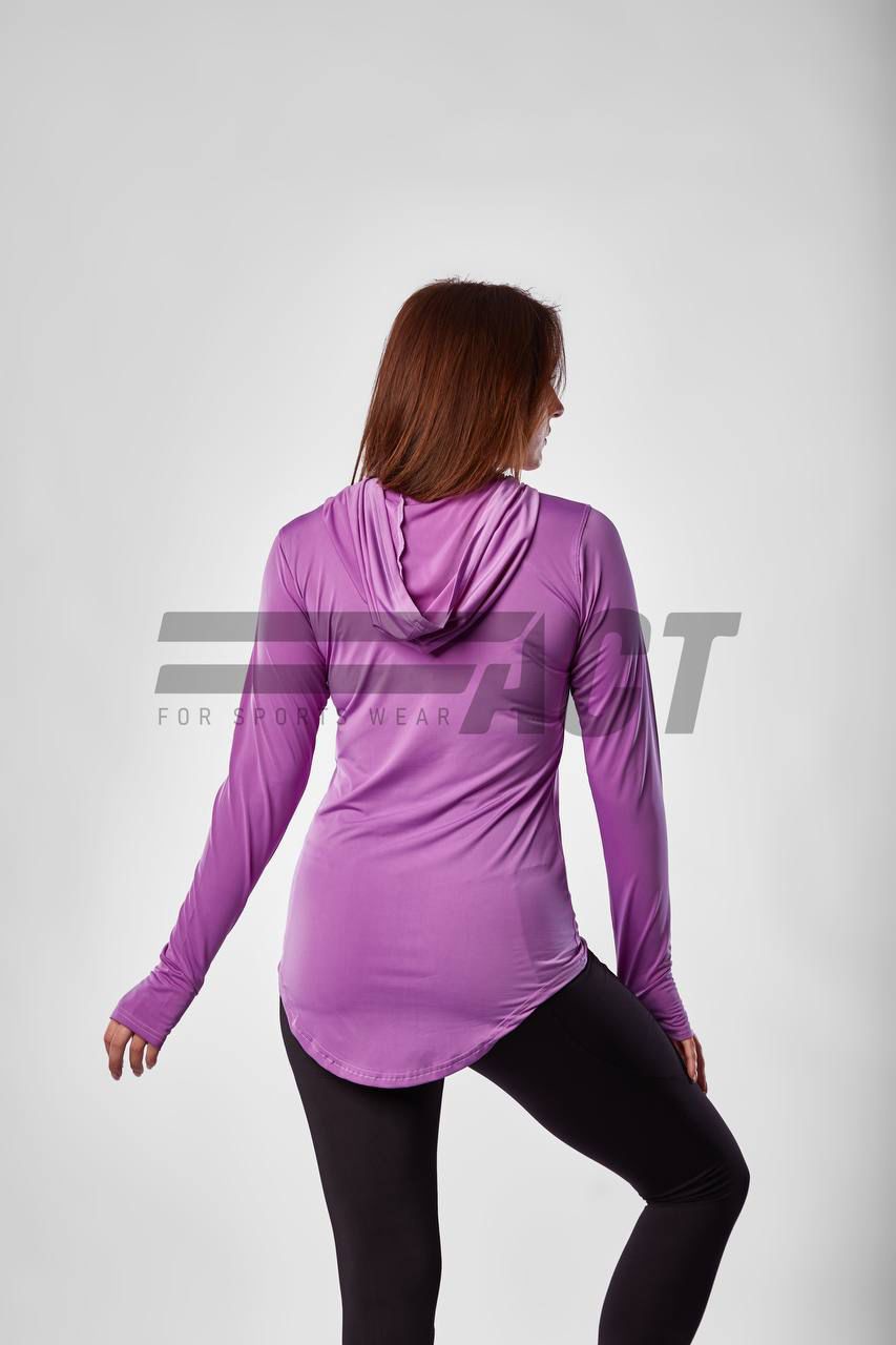 تيشيرت رياضي حريمي كابيشو كم طويل | Women's Hooded Sports Top