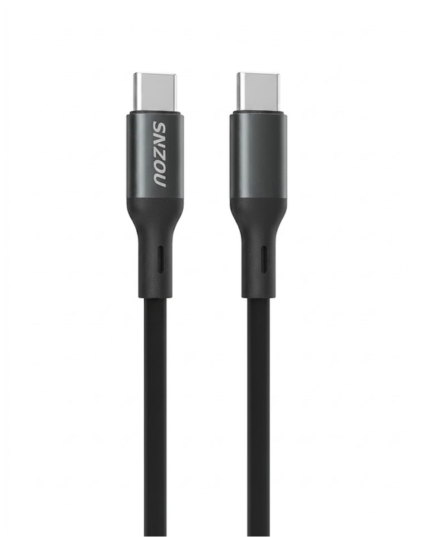 SNZOU SN-133 PowerSync 100W USB-C to USB-C Fast Charging Data Cable 1M - Black