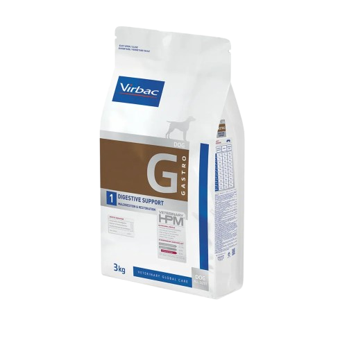 Virbac Veterinary HPM Gastro 1 Digestive Support Dog Dry Food 3 Kg