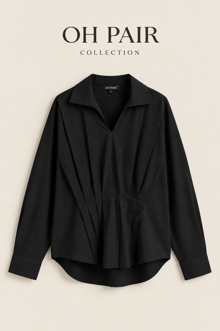 Poplin Pleated Shirt