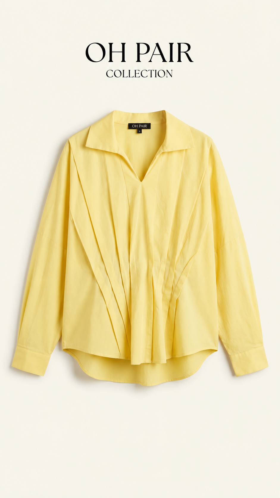 Poplin Pleated Shirt