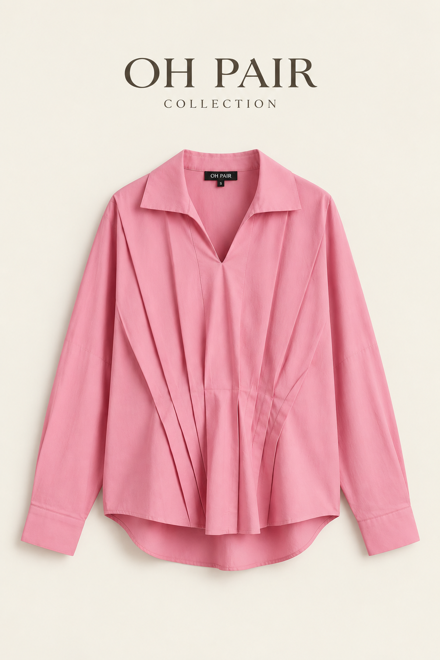 Poplin Pleated Shirt