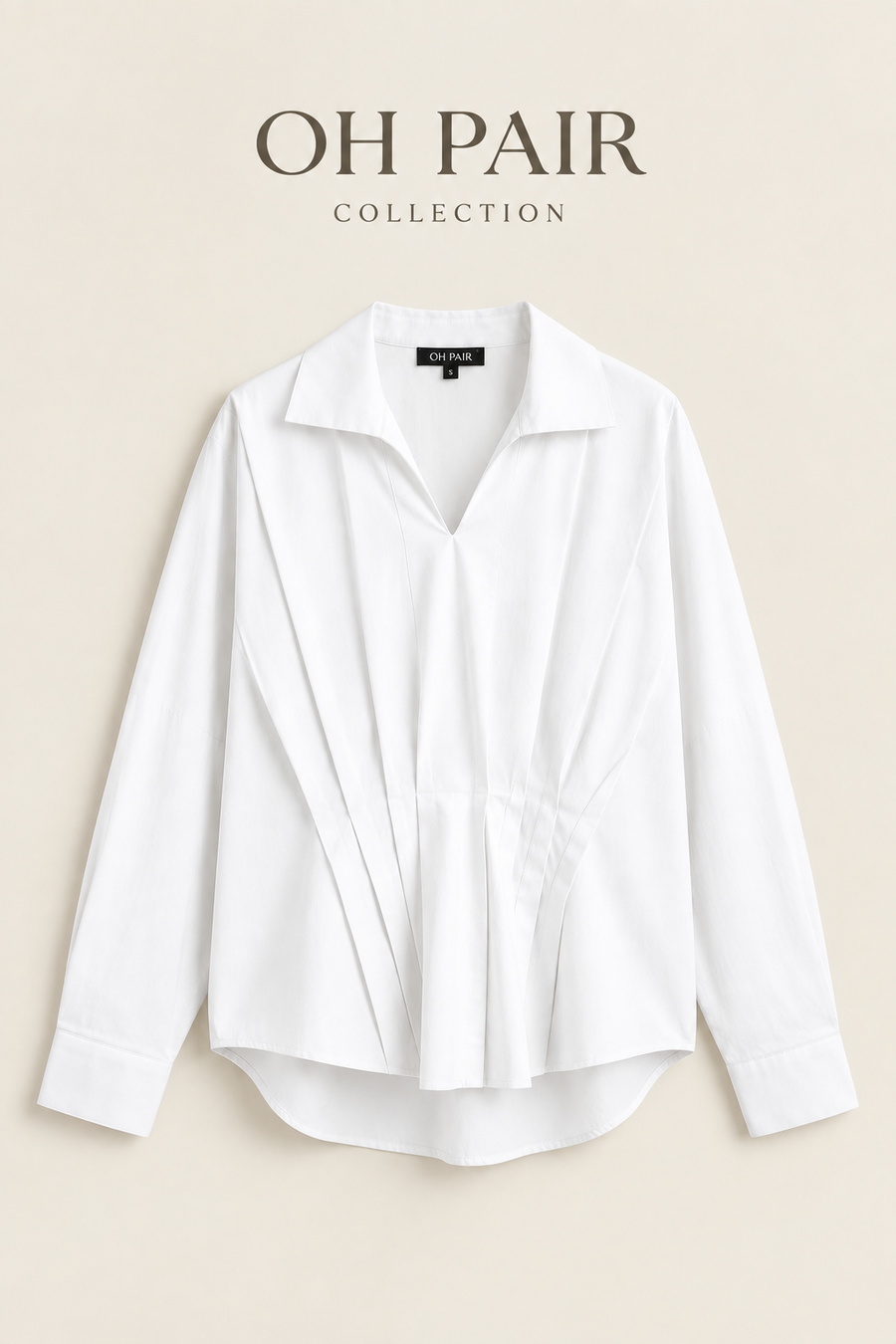 Poplin Pleated Shirt